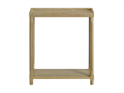 Distressed Oak Side Tables Set of 2