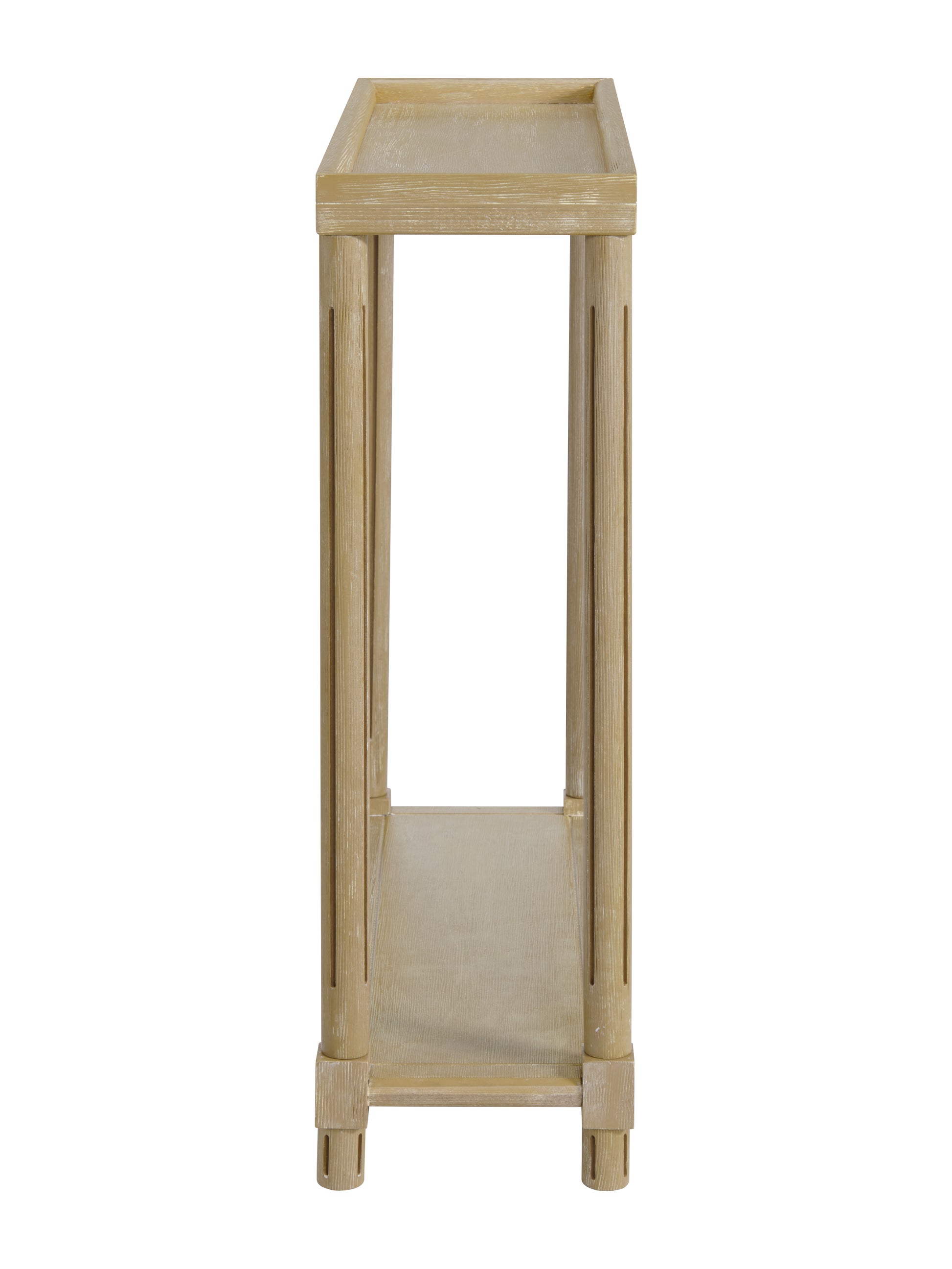 Distressed Oak Side Tables Set of 2