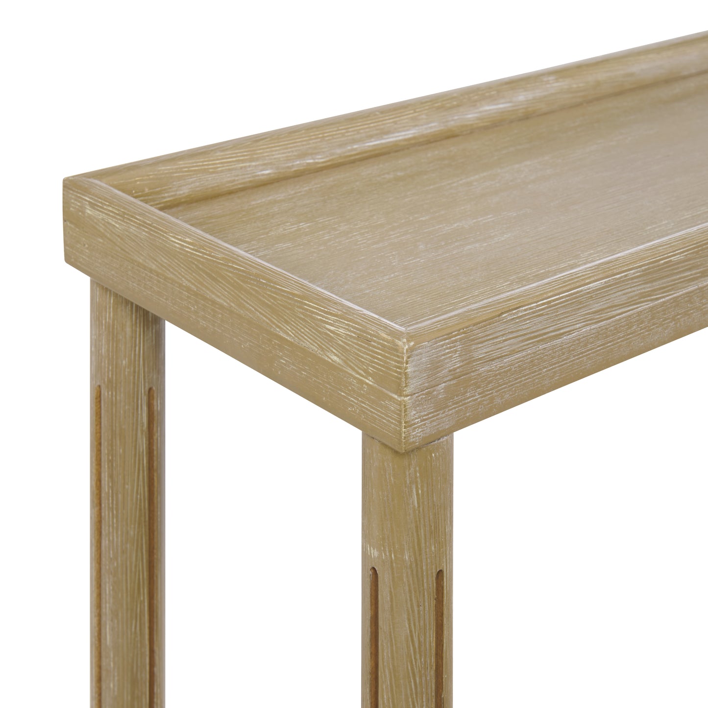 Distressed Oak Side Tables Set of 2