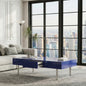 52.4" x 26.8" x 15.6" Coffee Table-High Gloss Blue