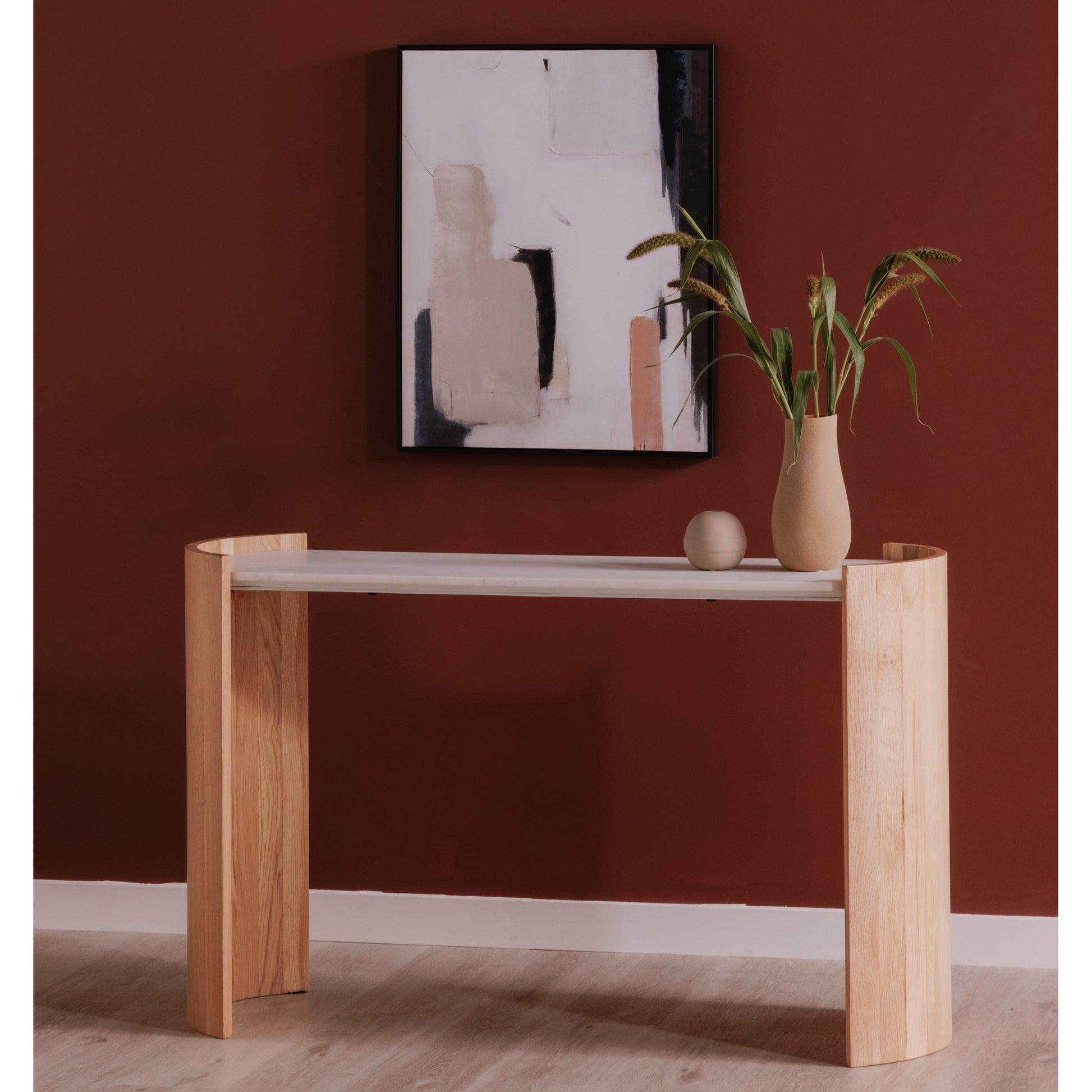 Natural Stone Marble Console Table 50" x 17"
