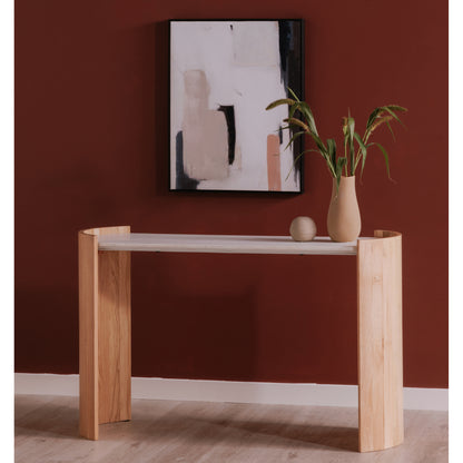 Natural Stone Marble Console Table 50" x 17"