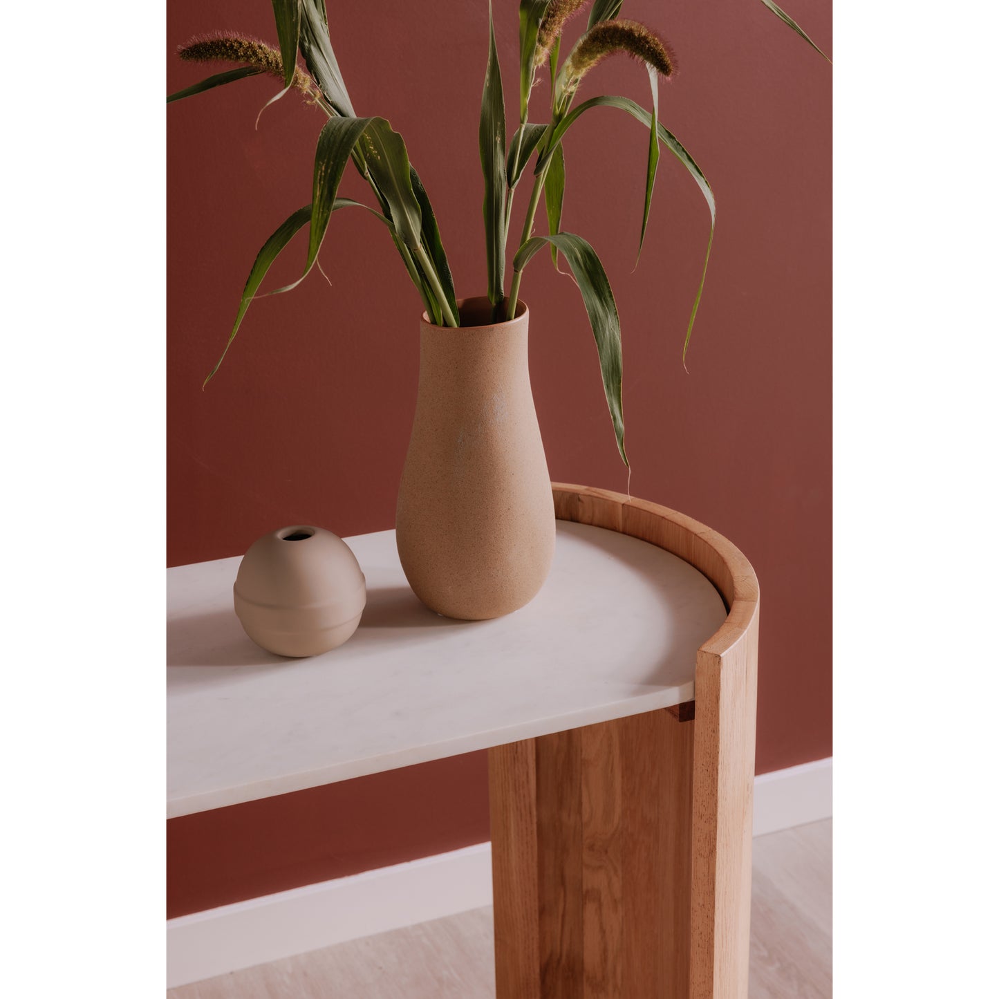 Natural Stone Marble Console Table 50" x 17"