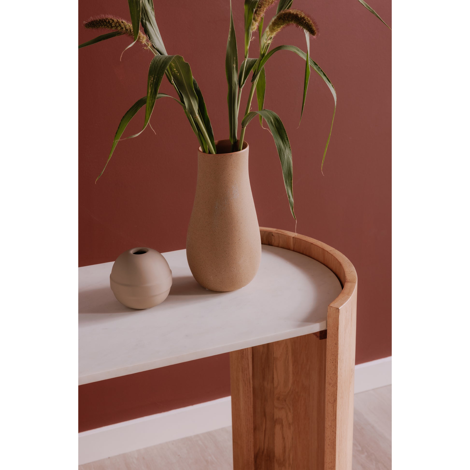 Natural Stone Marble Console Table 50" x 17"