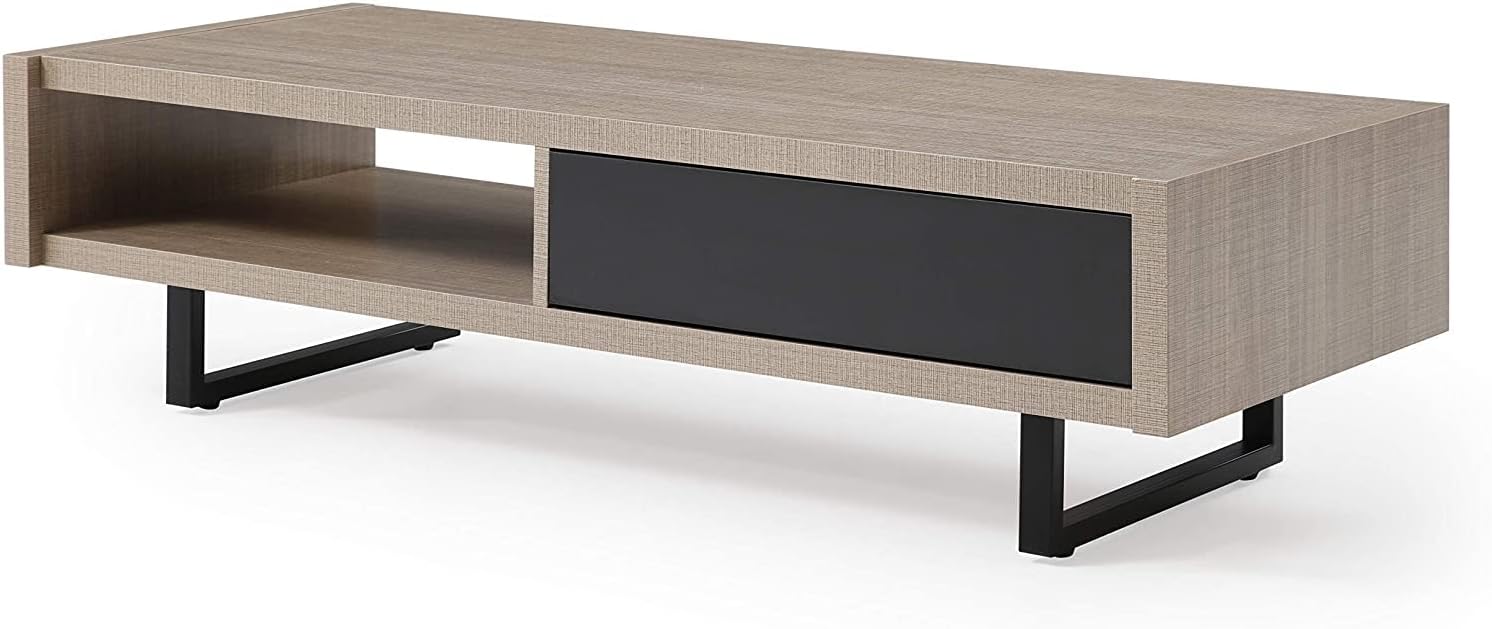 Mid-Century Coffee Table - Ash Wood Storage