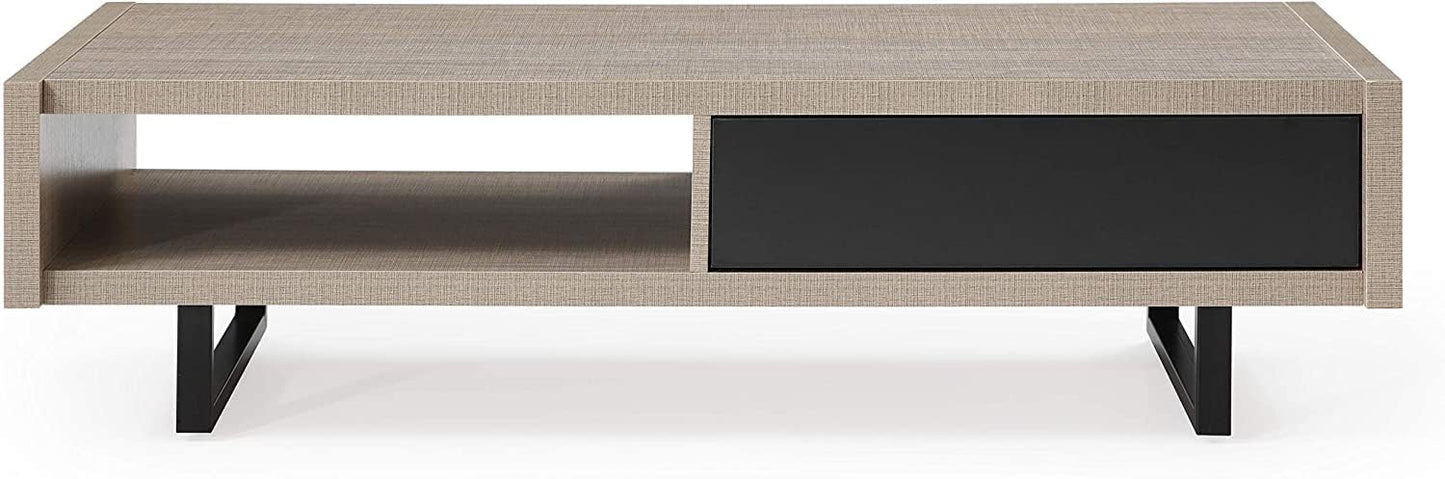 Mid-Century Coffee Table - Ash Wood Storage