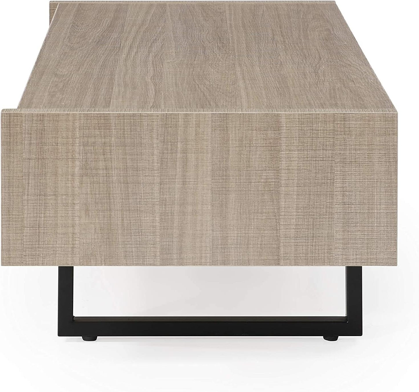 Mid-Century Coffee Table - Ash Wood Storage