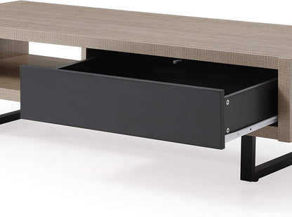 Mid-Century Coffee Table - Ash Wood Storage