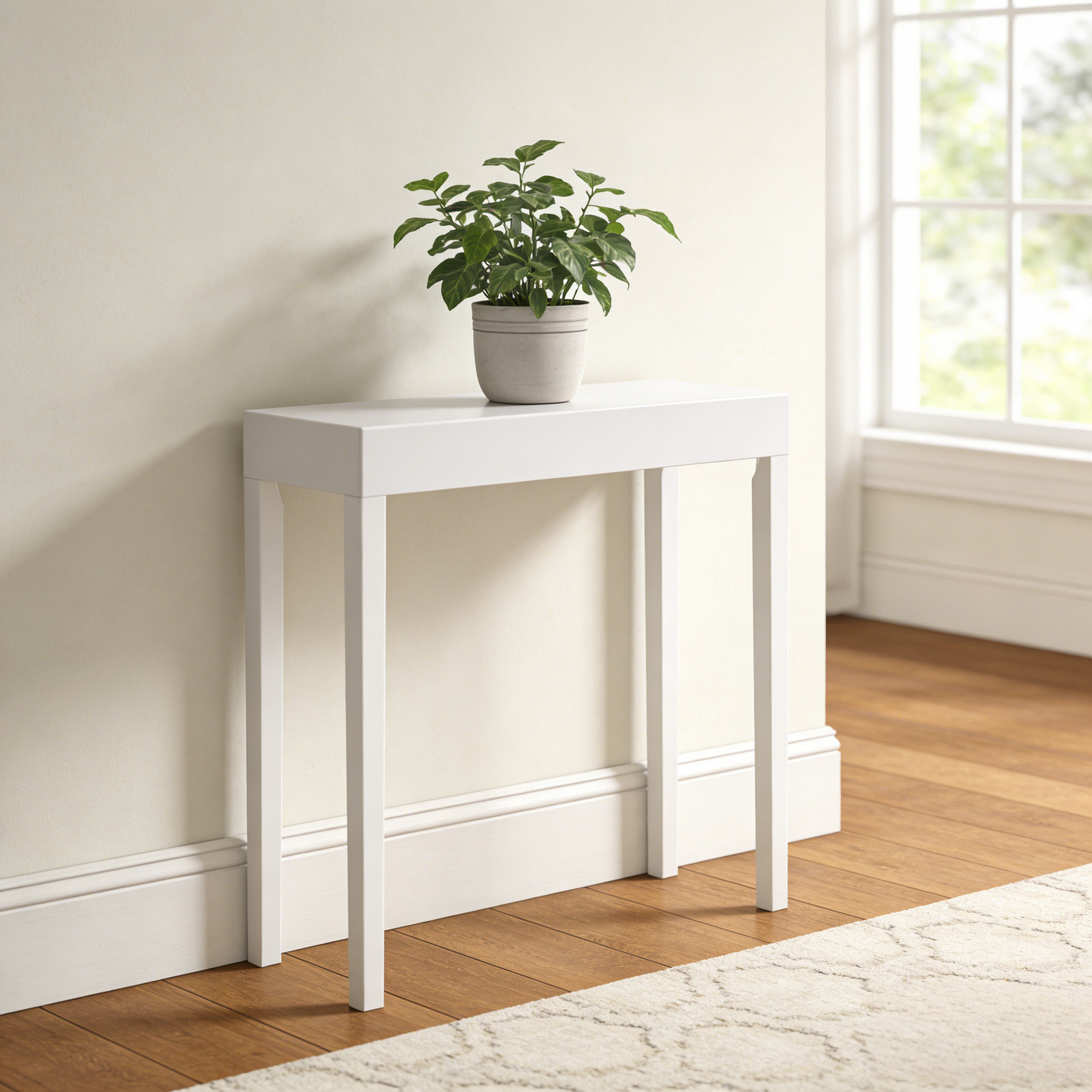 Modern Amy Console Table - White Sofa Table