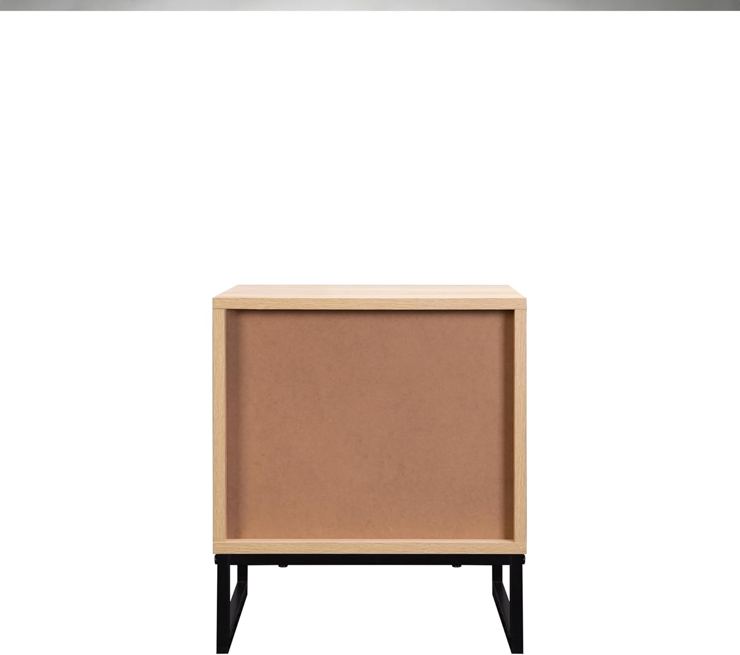 16" Wood Side Table with Drawer - Coastal Modern Design for Living Room
