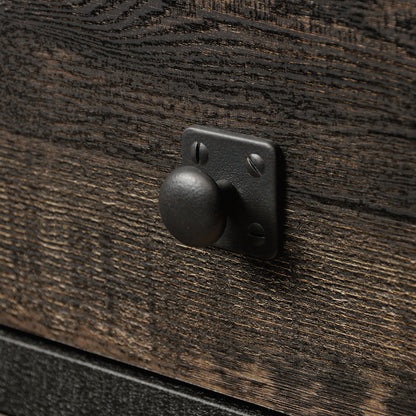 File Pedestal - Dark Oak Finish | Mobile Filing Cabinet