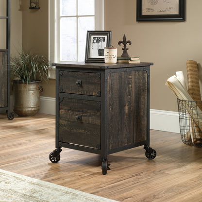 File Pedestal - Dark Oak Finish | Mobile Filing Cabinet