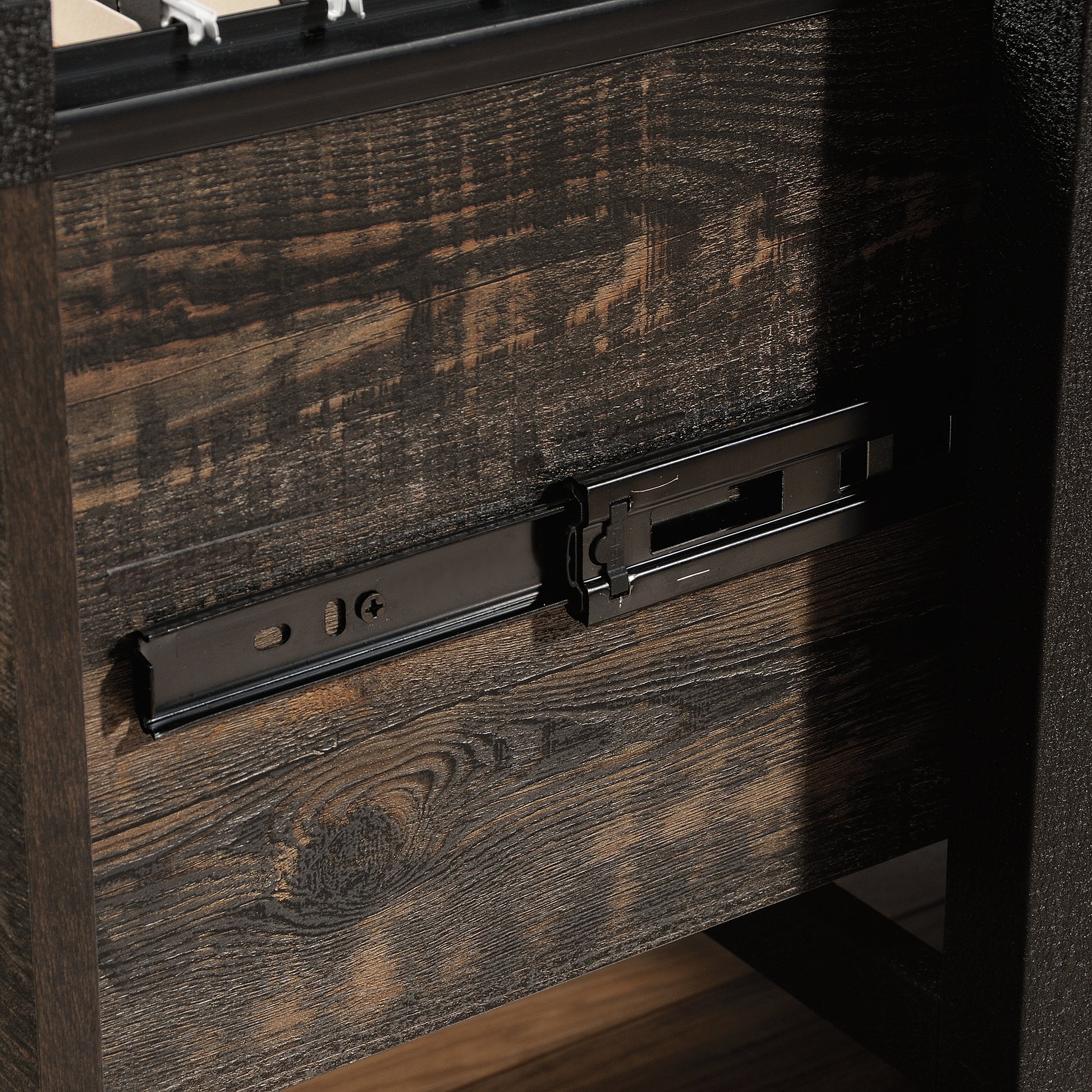 File Pedestal - Dark Oak Finish | Mobile Filing Cabinet