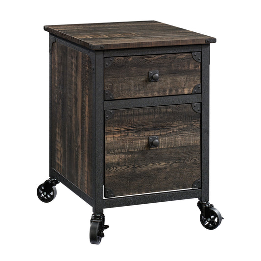 File Pedestal with Smooth-Glide Drawer, Dark Oak finish