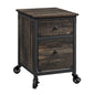 File Pedestal with Smooth-Glide Drawer, Dark Oak finish