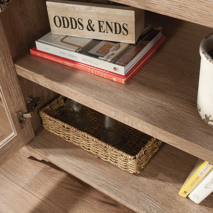 Black Shabby Chic Office Cabinet with 2 Drawers for Home Office