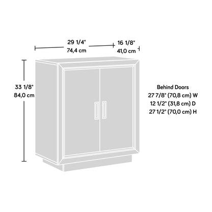 Brown Oak File Cabinet - 1-2 Shelf Storage