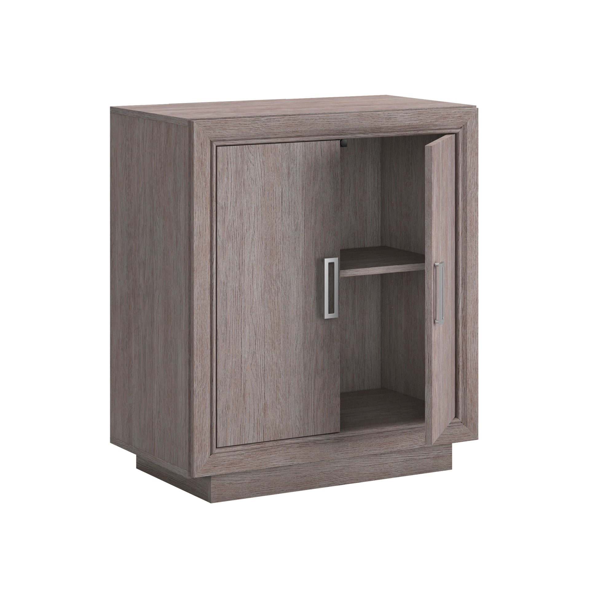 Brown Oak File Cabinet - 1-2 Shelf Storage