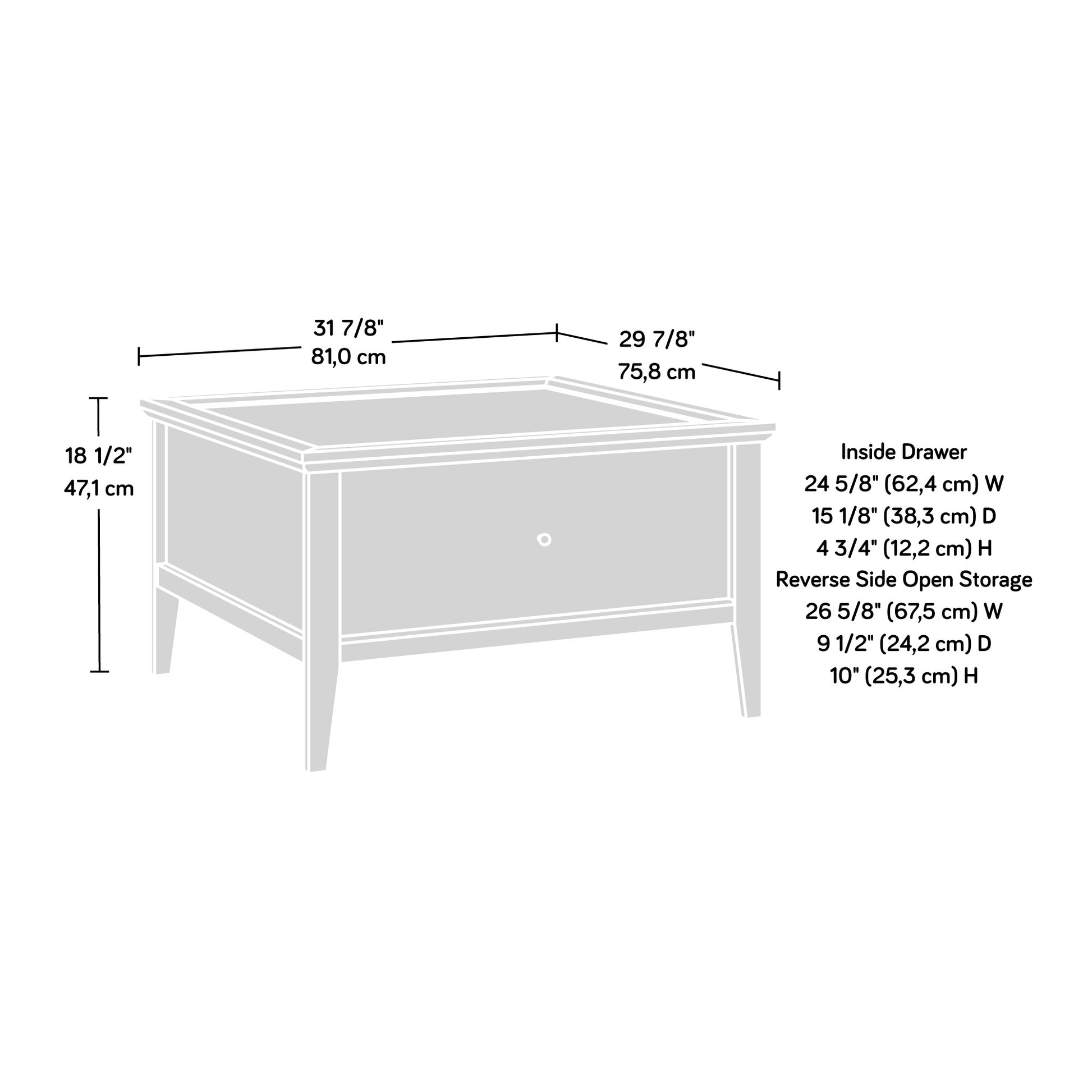 Brown Rectangular Writing Desk - Ergonomic Design for Living Room