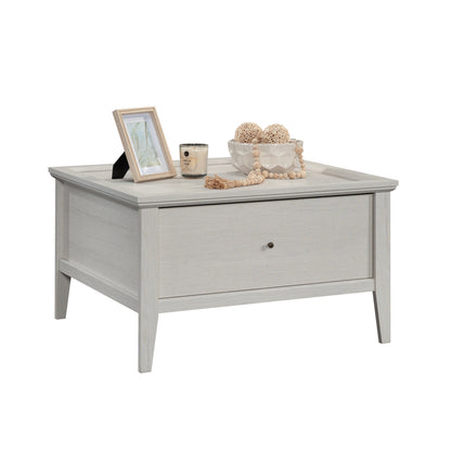 Brown Rectangular Writing Desk - Ergonomic Design for Living Room