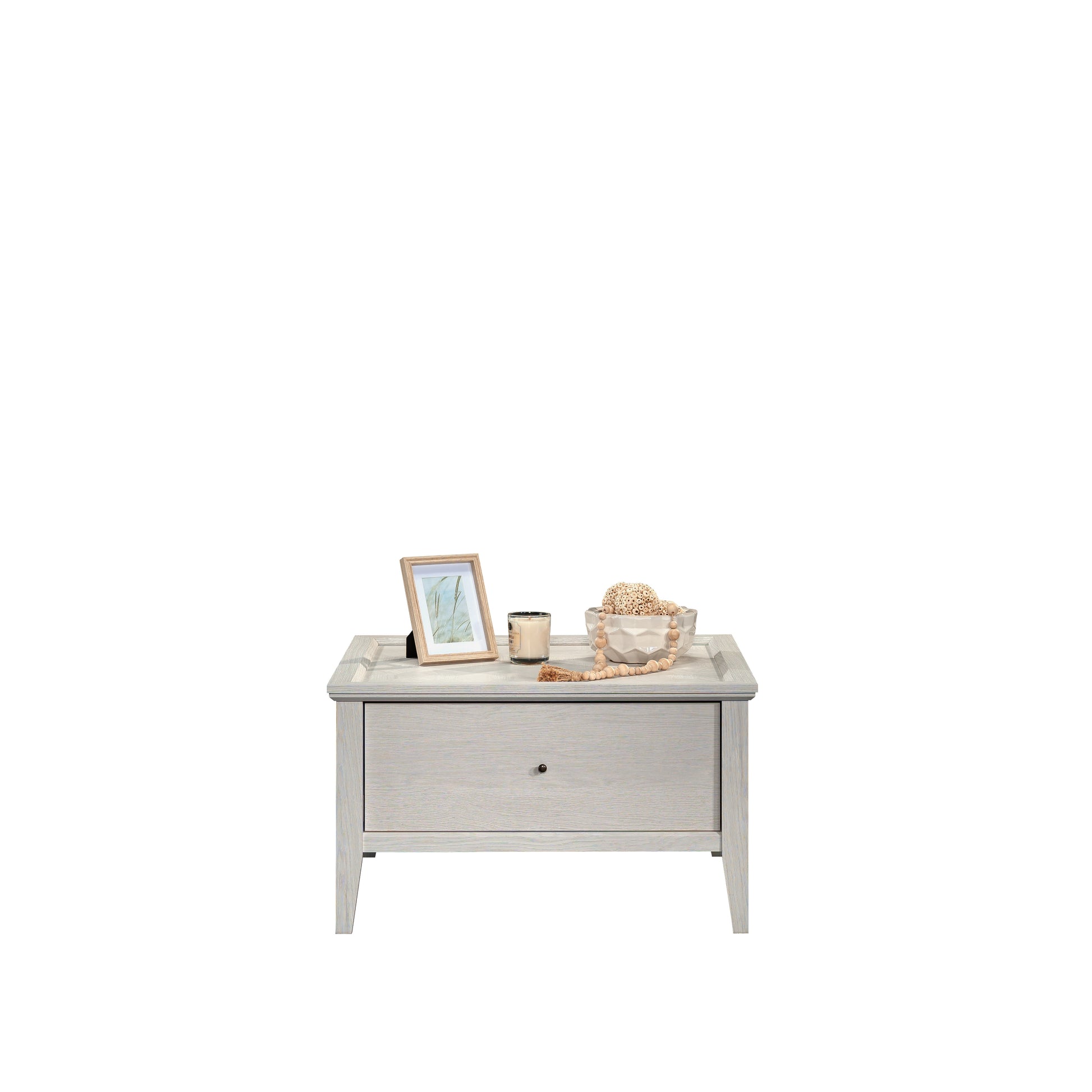 Brown Rectangular Writing Desk - Ergonomic Design for Living Room