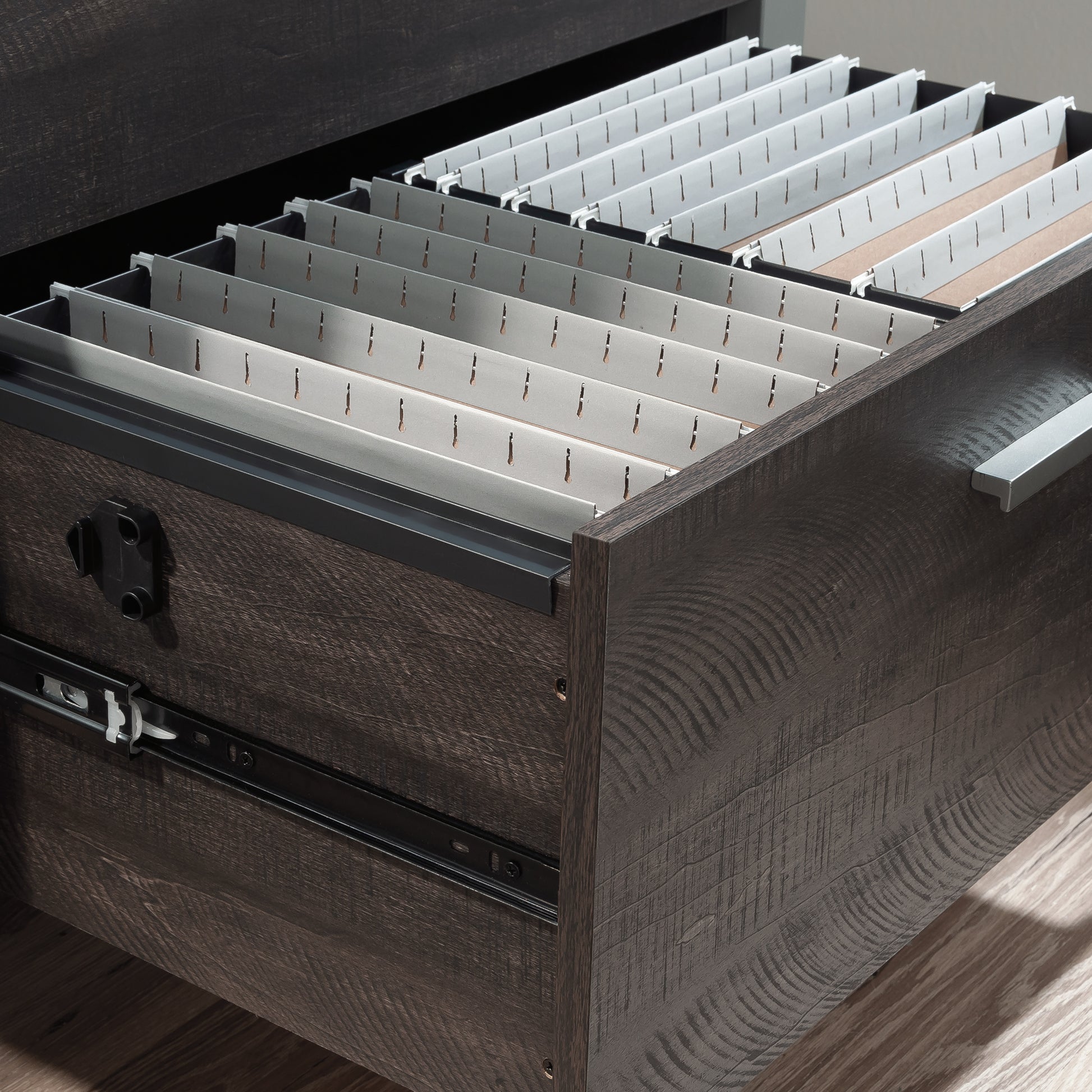 2-Drawer Black Filing Cabinet - Office Storage