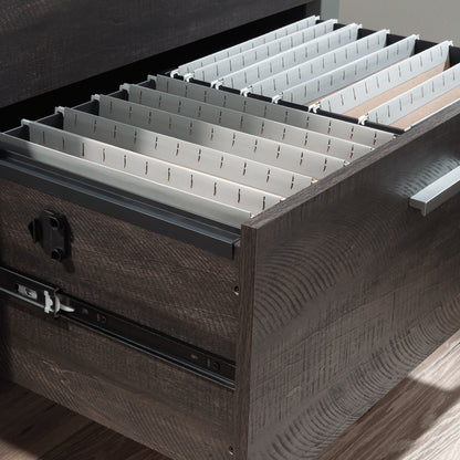 2-Drawer Black Filing Cabinet - Office Storage