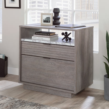 2-Drawer Brown Filing Cabinet - Home Office Storage