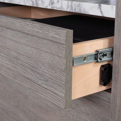 2-Drawer Brown Filing Cabinet - Home Office Storage
