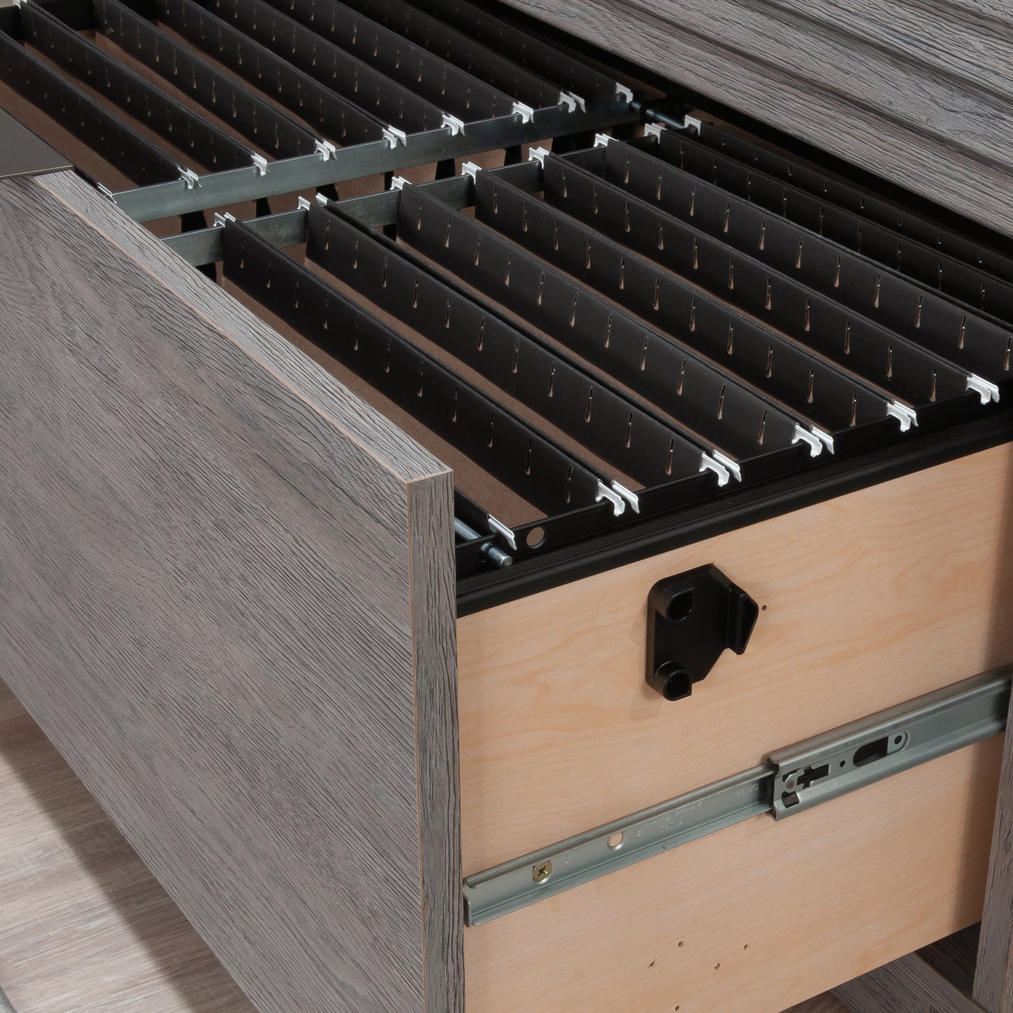 2-Drawer Brown Filing Cabinet - Home Office Storage