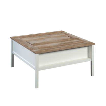 White Square Gaming Desk Table with Chess Storage