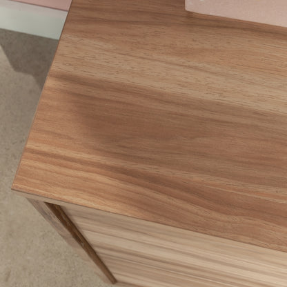 2-Drawer Filing Cabinet - Brown Oak Finish