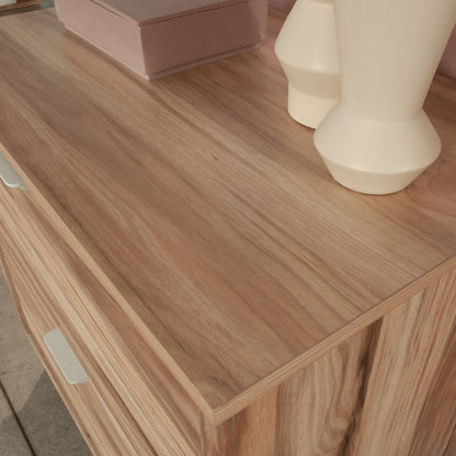 2-Drawer Filing Cabinet - Brown Oak Finish