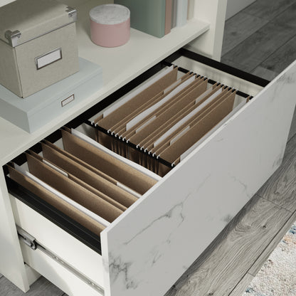 White Filing Cabinet with 1-2 Drawers - Office Storage for Home Office