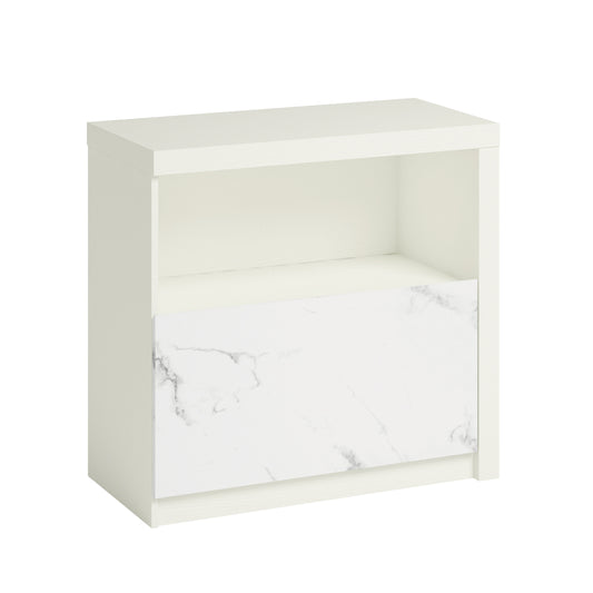 Lateral File with Cubbyhole Storage, White finish
