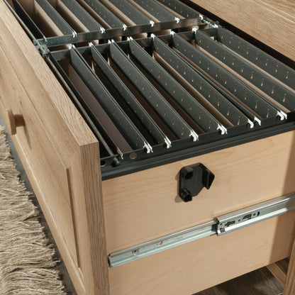Brown Farmhouse Filing Cabinet - 1-2 Drawer Office Storage