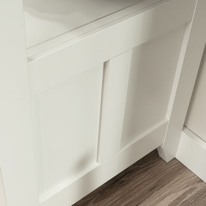 Farmhouse Brown Filing Cabinet with Shelves for Office Storage