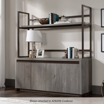 Brown Credenza Hutch - Storage & Display Shelving