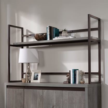 Brown Credenza Hutch - Storage & Display Shelving