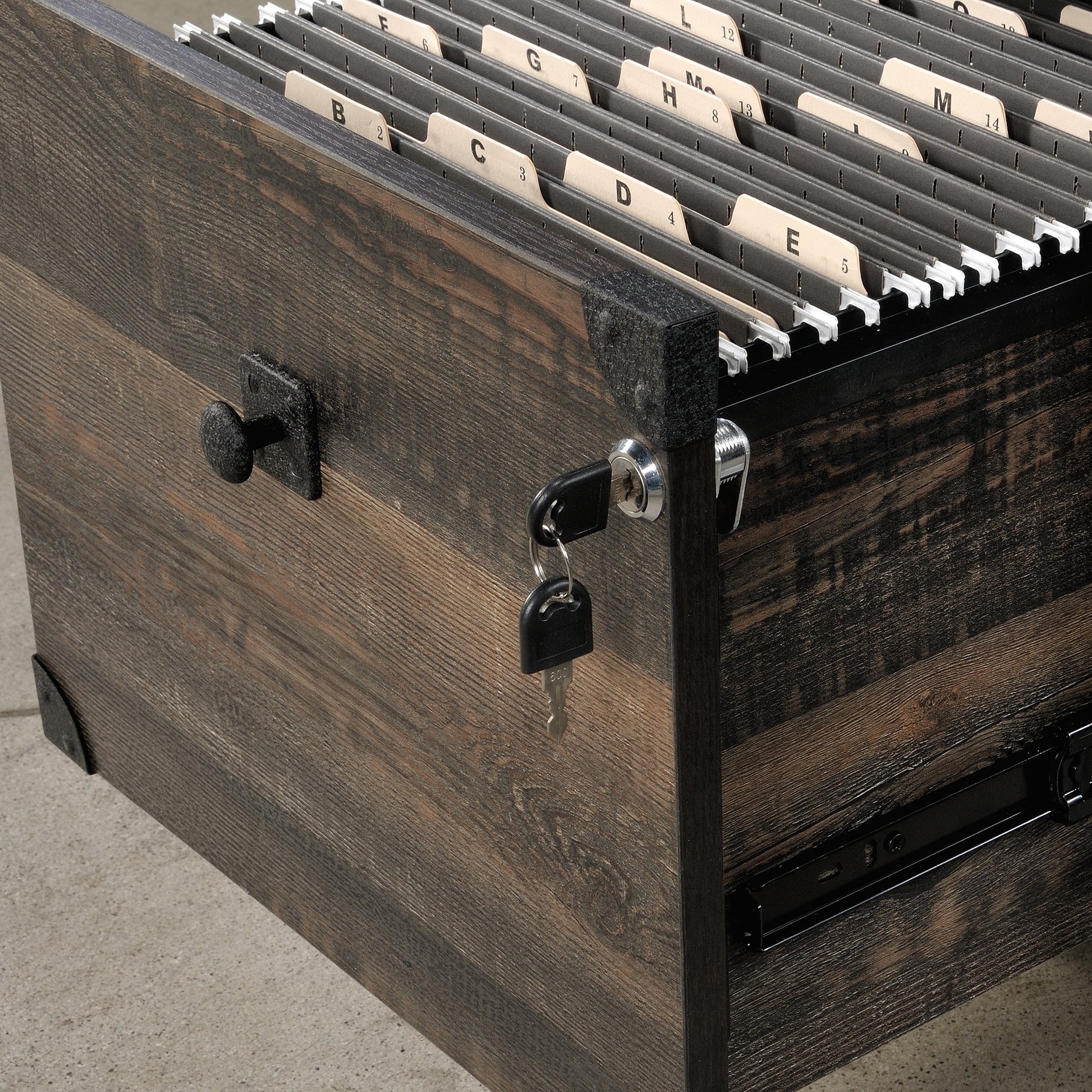 Espresso Mobile File Cabinet - 2 Drawers