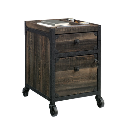Espresso Mobile File Cabinet - 2 Drawers