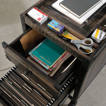 Espresso Mobile File Cabinet - 2 Drawers