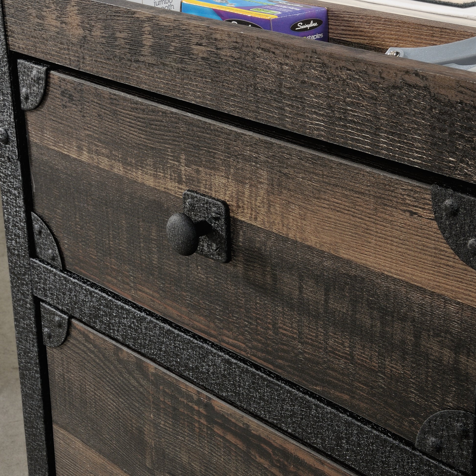 Espresso Mobile File Cabinet - 2 Drawers