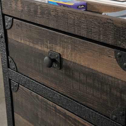 Espresso Mobile File Cabinet - 2 Drawers