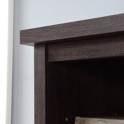 Brown 4 Shelf Hutch - Office Storage Cabinet