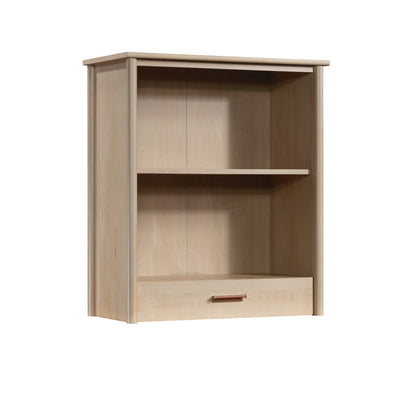 Transitional Library 2-Shelf Hutch, Brown finish