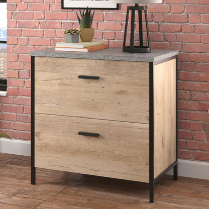 Brown Lateral File Cabinet - 1-2 Drawers