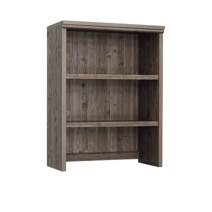 Library Hutch with Adjustable Shelves, Brown finish
