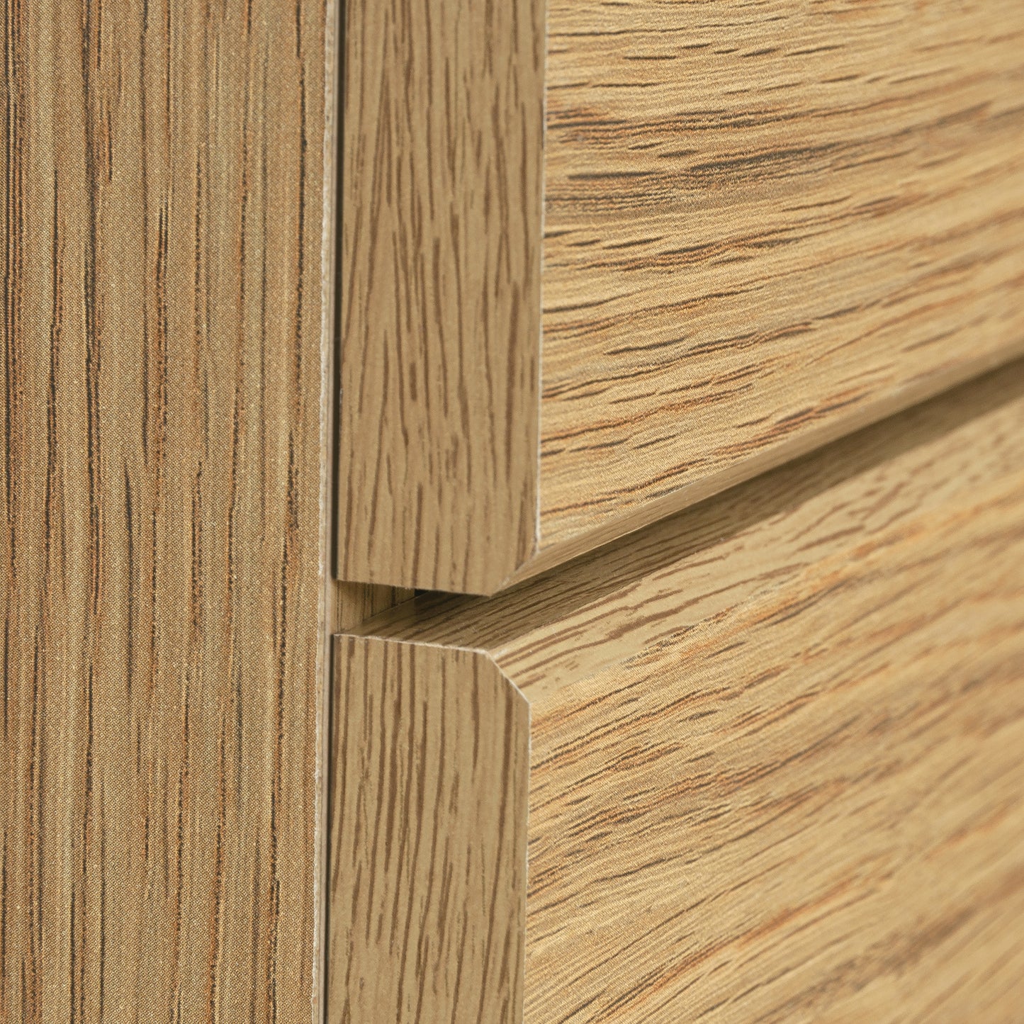 Brown Oak Filing Cabinet - 1-2 Drawer Lateral File