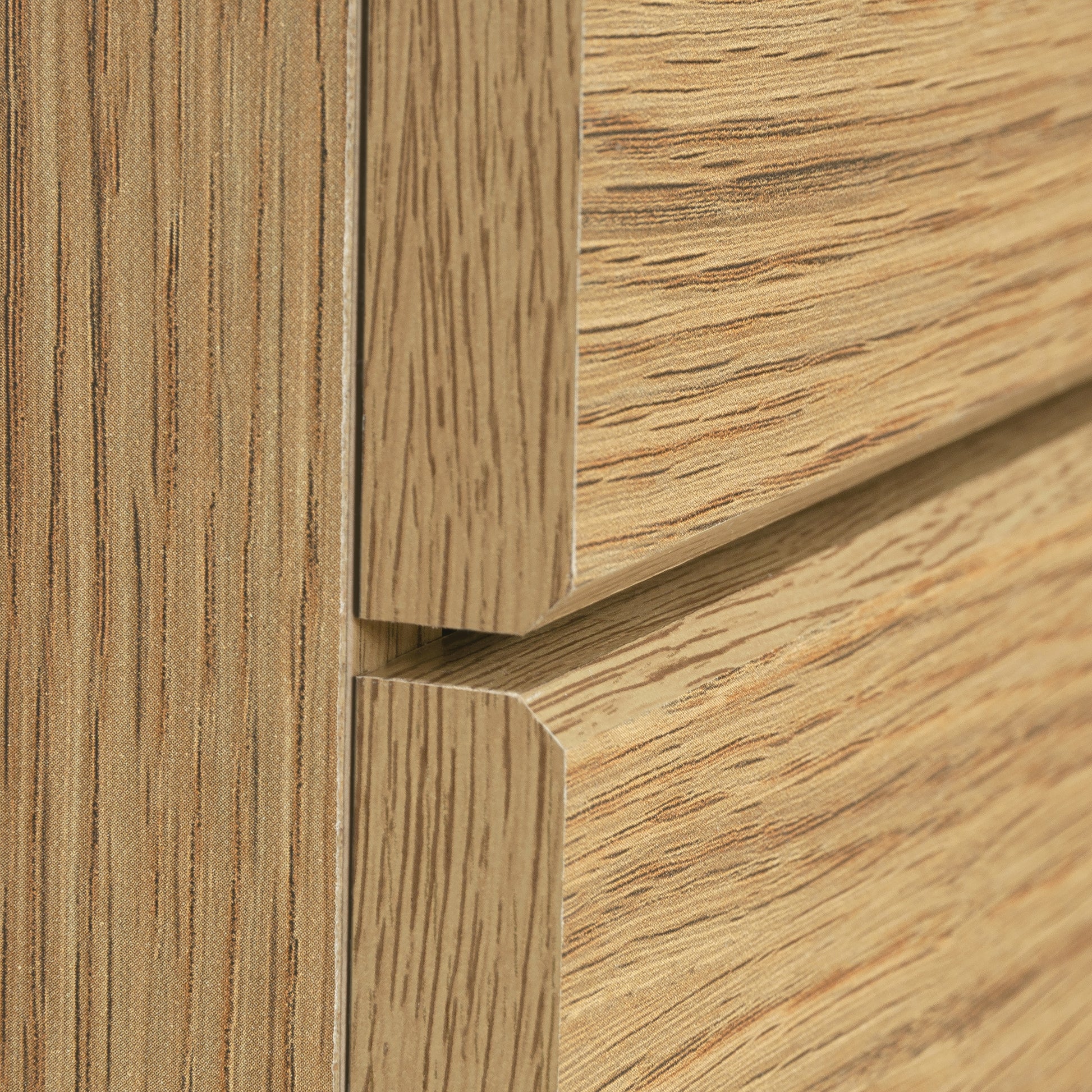 Brown Oak Filing Cabinet - 1-2 Drawer Lateral File